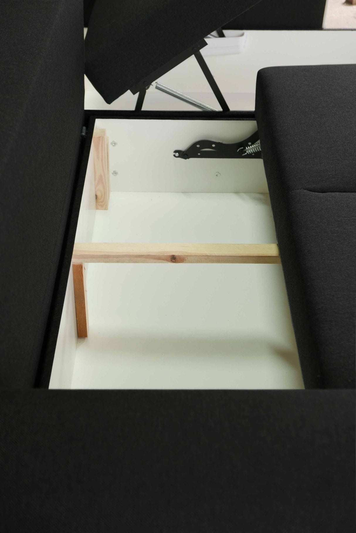 CORNER SOFA BED DORIS 246CM 2X STORAGE SPACE UNIVERSAL RIGHT/LEFT CORNER / BONELL SPRINGS + FOAM