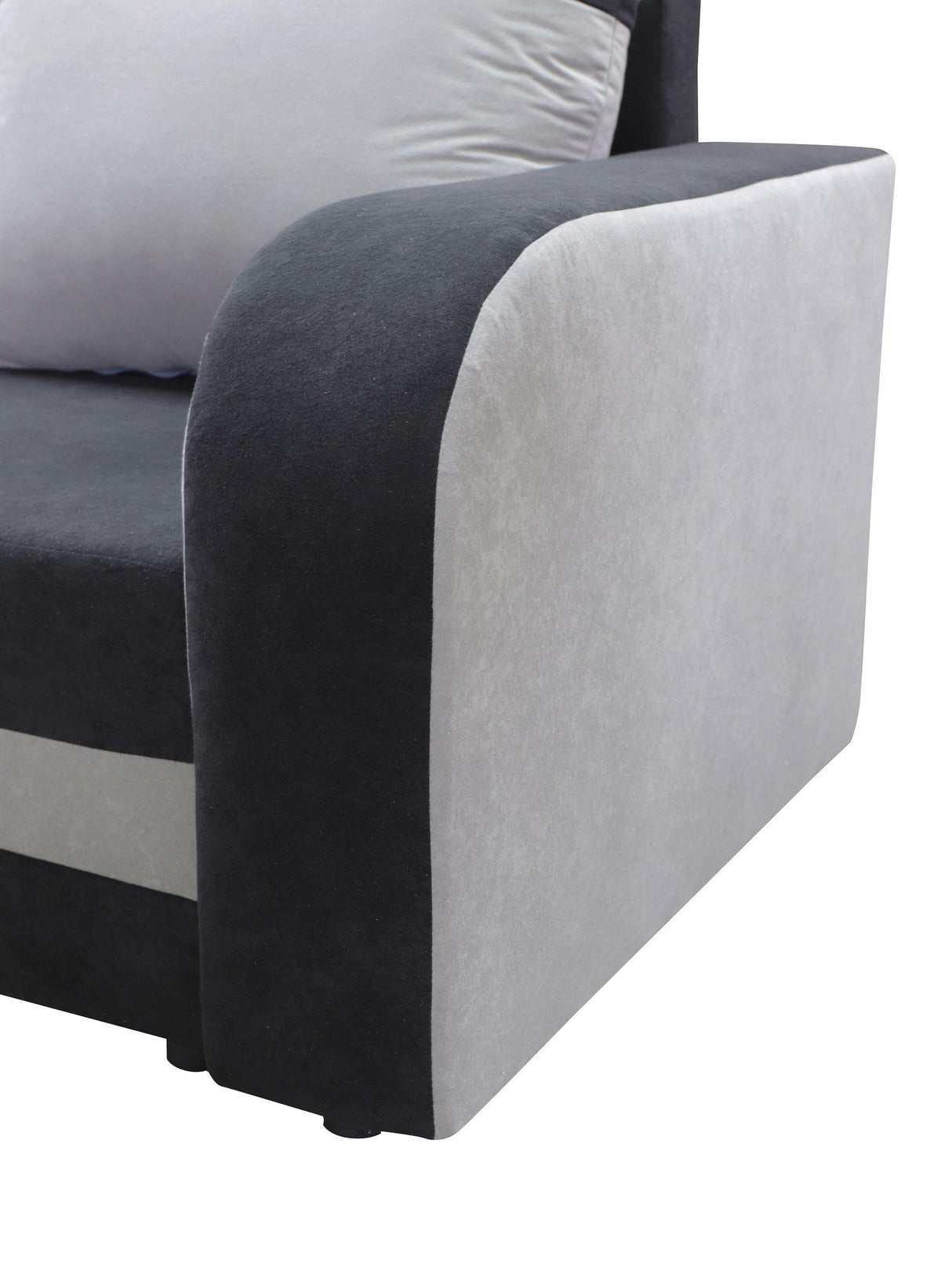 CORNER SOFA BED ALEXA BROWN / BEIGE 238cm universal RIGHT/LEFT CORNER / FOAM