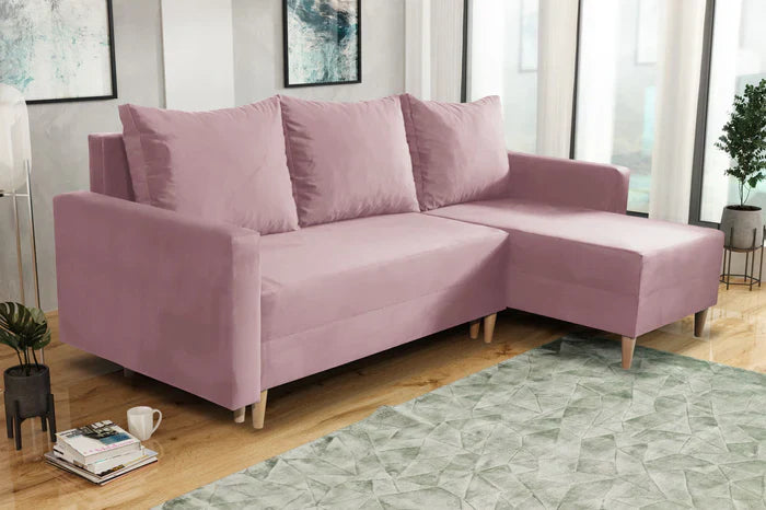NEW! CORNER SOFA BED SNUGGY 222CM MANILA09 UNIVERSAL CORNER RIGHT/LEFT / FOAM