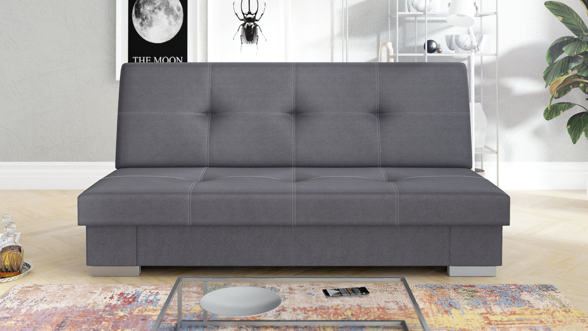 SOFA BED AXEL 195CM SAWANA 05 GREY / SPRINGS + FOAM