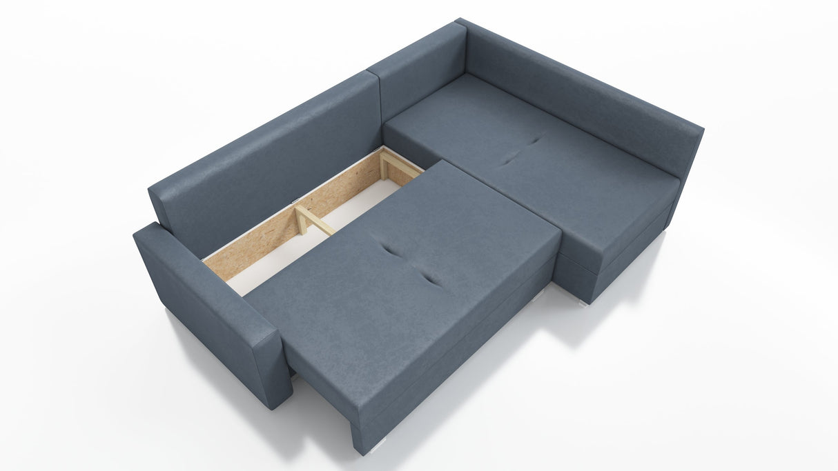 CORNER SOFA BED FINO 228CM/ SPRINGS + FOAM
