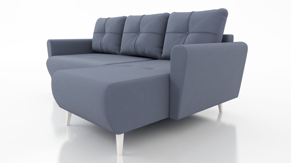 CORNER SOFA BED MONE UNIVERSAL 228cm JASMINE 90 EASY CLEAN FABRIC / BONELL SPRINGS + FOAM
