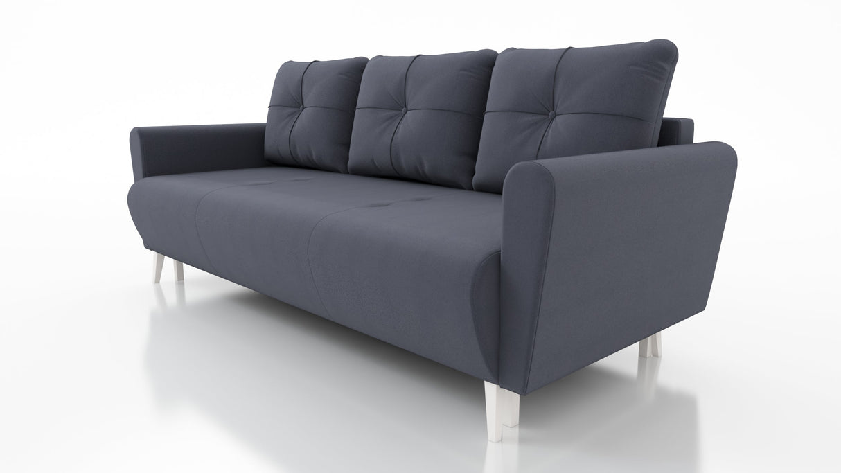 SOFA BED MONE CHOICE OF COLOR 221CM SEASY CLEAN FABRIC / BONELL SPRINGS + FOAM