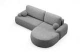 CORNER SOFA BED LUNA 264CM universal RIGHT/LEFT CORNER / FOAM STAIN PROOF FABRIC