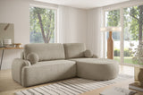 CORNER SOFA BED LUNA 264CM universal RIGHT/LEFT CORNER / FOAM STAIN PROOF FABRIC