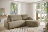 CORNER SOFA BED LUNA 264CM universal RIGHT/LEFT CORNER / FOAM STAIN PROOF FABRIC