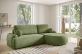 CORNER SOFA BED LUNA 264CM universal RIGHT/LEFT CORNER / FOAM STAIN PROOF FABRIC