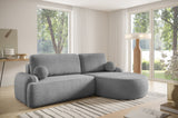CORNER SOFA BED LUNA 264CM universal RIGHT/LEFT CORNER / FOAM STAIN PROOF FABRIC