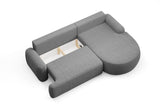 CORNER SOFA BED LUNA 264CM universal RIGHT/LEFT CORNER / FOAM STAIN PROOF FABRIC