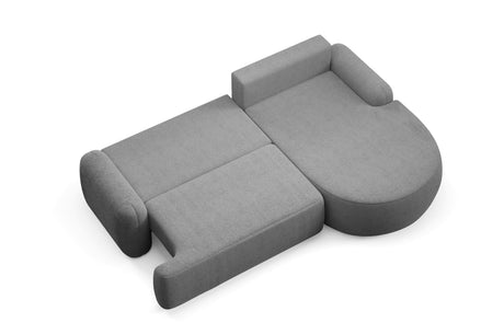 CORNER SOFA BED LUNA 264CM universal RIGHT/LEFT CORNER / FOAM STAIN PROOF FABRIC