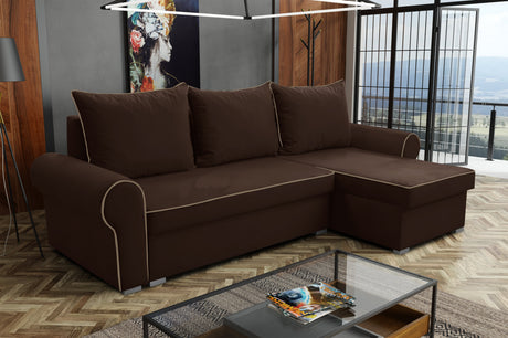 UNIVERSAL CORNER SOFA BED LORD 244cm 2X STORAGE SPACE CHOICE OF COLORS  / FOAM