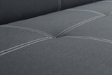 SOFA BED AXEL 195CM SAWANA 14 BLACK / SPRINGS + FOAM