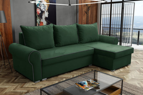 UNIVERSAL CORNER SOFA BED LORD 244cm 2X STORAGE SPACE CHOICE OF COLORS  / FOAM
