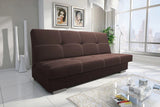 SOFA BED AXEL 195CM SAWANA 16 BROWN / SPRINGS + FOAM