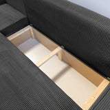 CORNER SOFA BED BERGAMO 247CM SPRINGS + FOAM