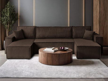 CORNER SOFA BED BERGAMO U 315CM SPRINGS + FOAM