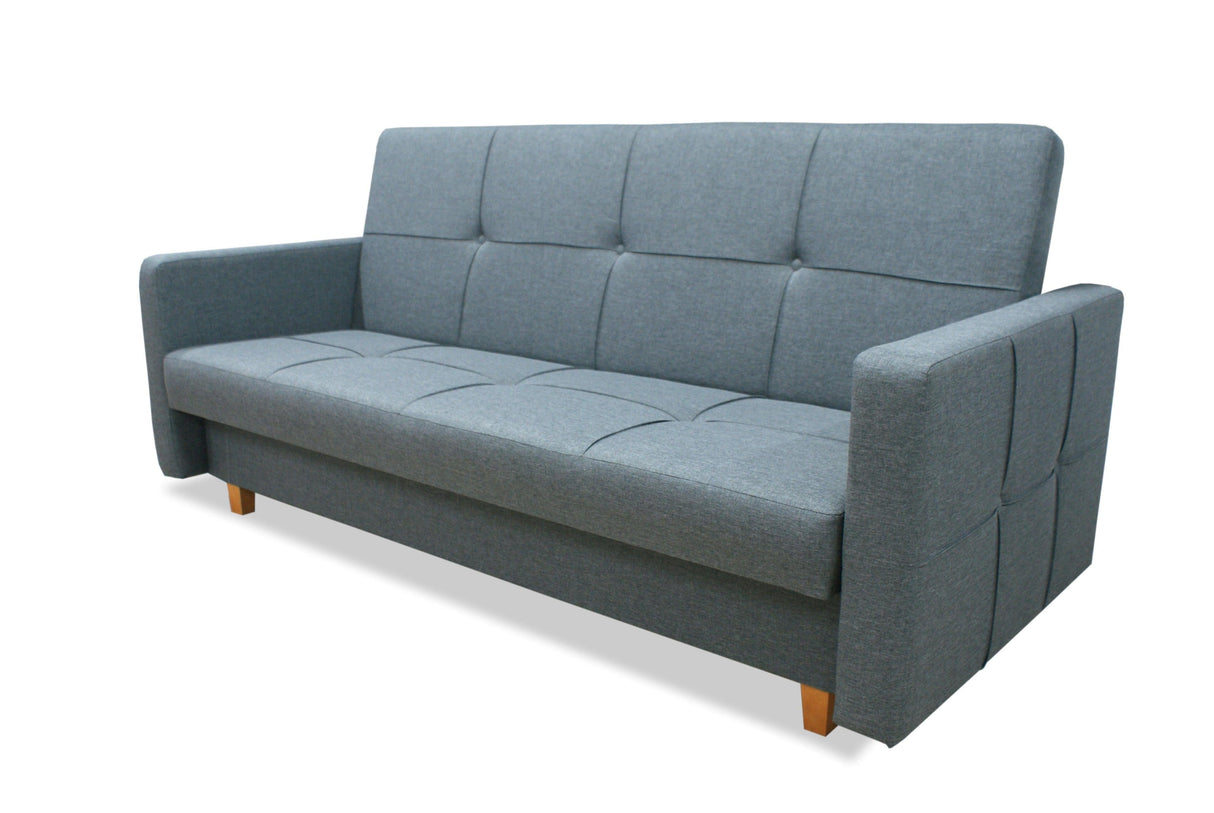 SOFA BED COSMO 210cm  / SPRINGS + FOAM CHOICE OF COLOR EASY CLEAN FABRIC