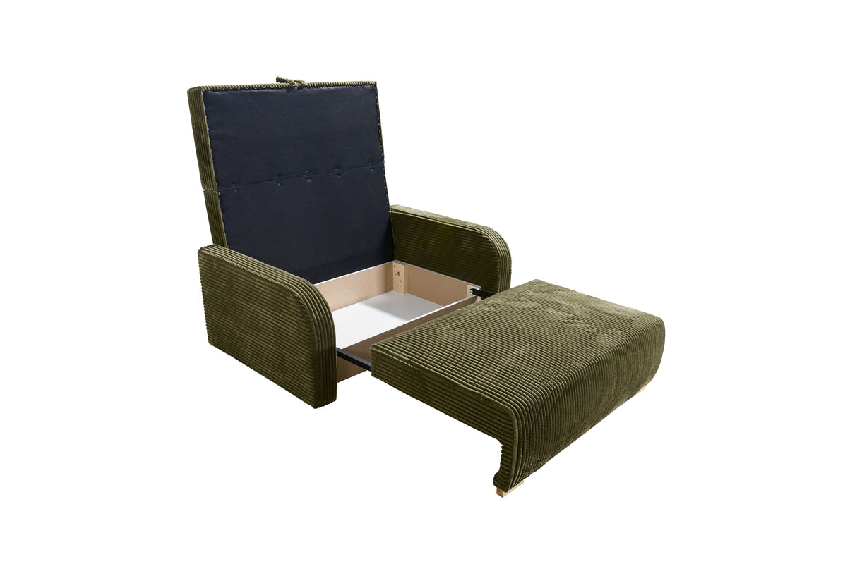 SINGLE SEATER SOFA BED LILY I 103CM / SPRINGS + FOAM / CHOICE OF COLOR