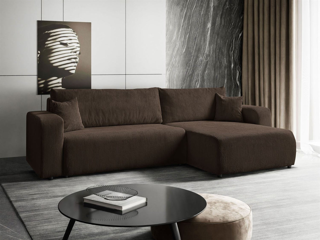 CORNER SOFA BED MALIBU XL 277CM SPRINGS + FOAM