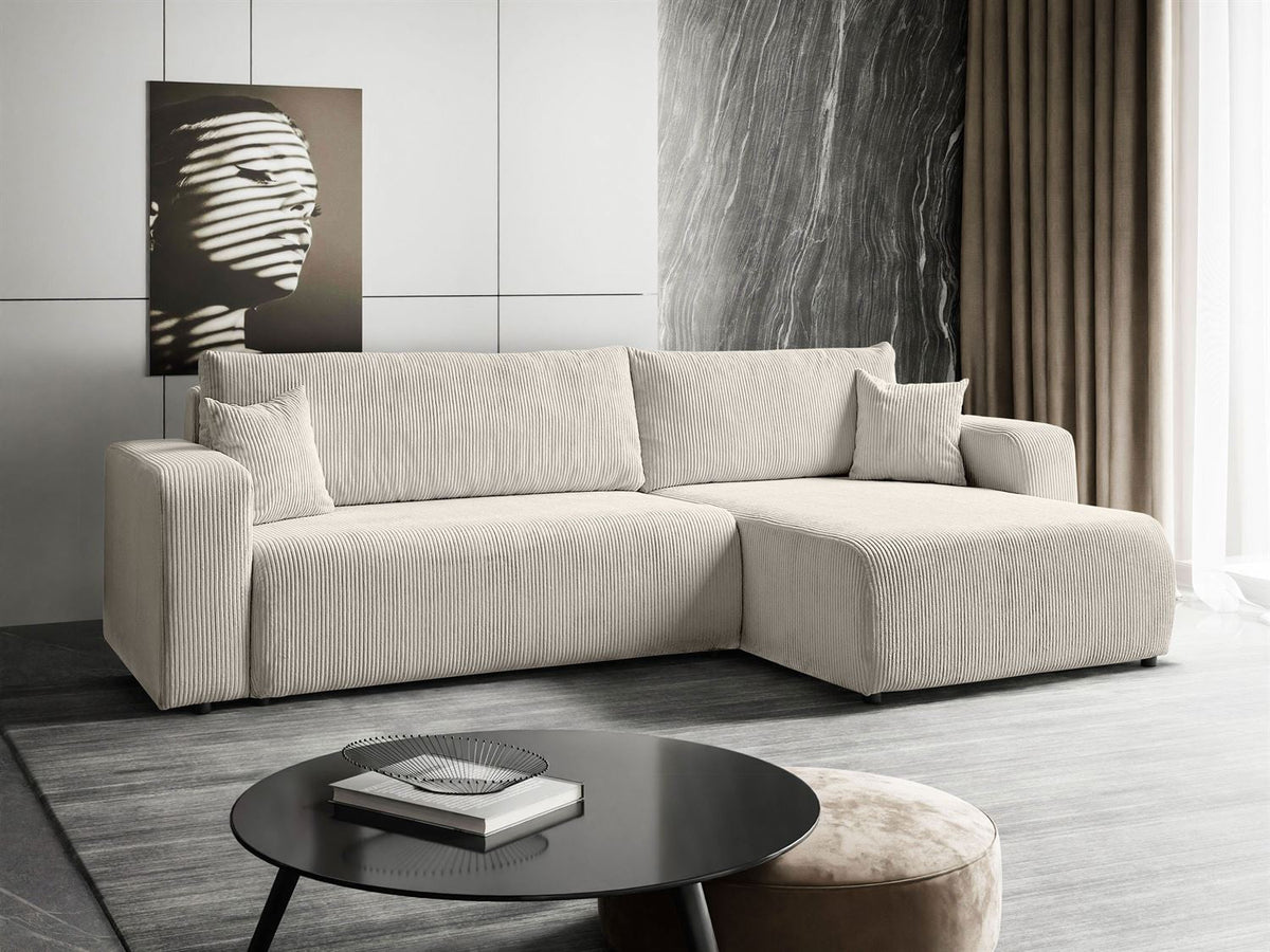 CORNER SOFA BED MALIBU XL 277CM SPRINGS + FOAM