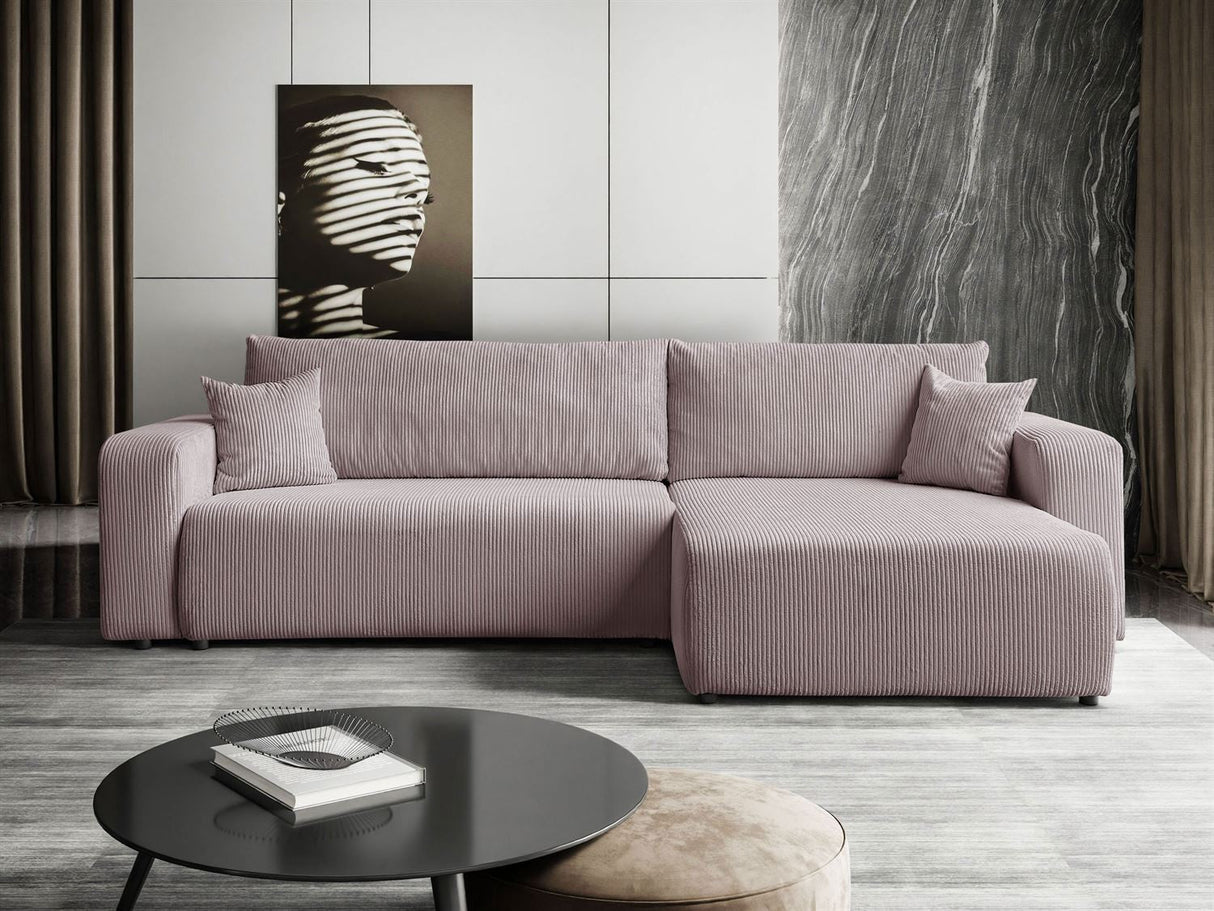 CORNER SOFA BED MALIBU XL 277CM SPRINGS + FOAM