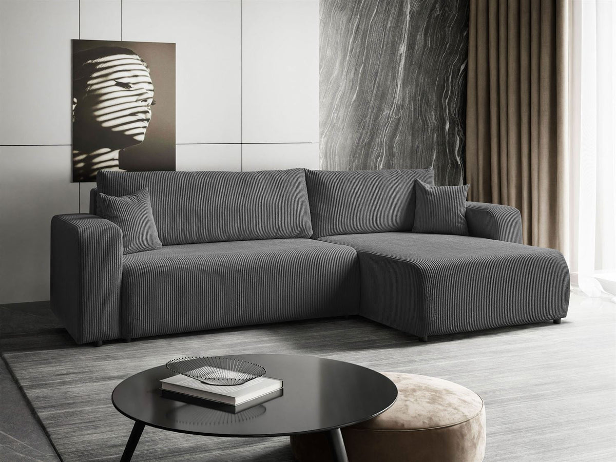 CORNER SOFA BED MALIBU XL 277CM SPRINGS + FOAM