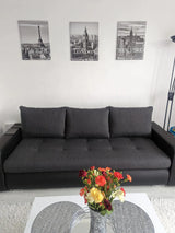 SOFA BED DAVY 228CM INARI 96 / MADRYT 9100 / BONELL SPRINGS + FOAM