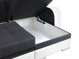 CORNER SOFA BED SAM TWIST 20 / 1115 236CM 2X STORAGE SPACE universal RIGHT/LEFT CORNER / BONELL SPRINGS + FOAM