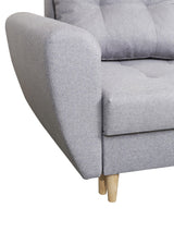 CORNER SOFA BED PALMO 2X STORAGE SPACE MALMO 95 GREY 240cm universal RIGHT/LEFT CORNER / BONELL SPRINGS + FOAM
