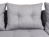 CORNER SOFA BED PALMO 2X STORAGE SPACE MALMO 95 GREY 240cm universal RIGHT/LEFT CORNER / BONELL SPRINGS + FOAM