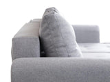 CORNER SOFA BED PALMO 2X STORAGE SPACE MALMO 95 GREY 240cm universal RIGHT/LEFT CORNER / BONELL SPRINGS + FOAM