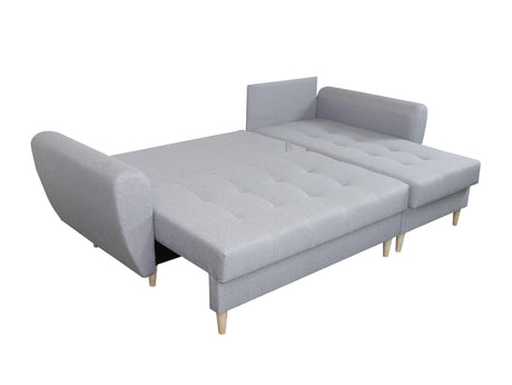 CORNER SOFA BED PALMO 2X STORAGE SPACE GREEN MALMO 37 240cm universal RIGHT/LEFT CORNER / BONELL SPRINGS + FOAM