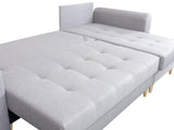 CORNER SOFA BED PALMO 2X STORAGE SPACE MALMO 95 GREY 240cm universal RIGHT/LEFT CORNER / BONELL SPRINGS + FOAM