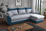CORNER SOFA BED TRINITY 234CM 2x STORAGE SPACE / FOAM