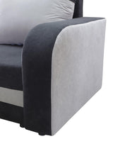 CORNER SOFA BED ALEXA RED/BLACK 238cm universal RIGHT/LEFT CORNER / FOAM