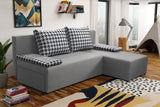 SMALL CORNER SOFA BED TOM 201CM MALMO 90 UNIVERSAL RIGHT/LEFT CORNER  / FOAM
