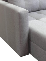 CORNER SOFA BED BRIAN 222CM + STORAGE PUFF / OTTOMAN MALMO 72 UNIVERSAL RIGHT/LEFT CORNER  / BONELL SPINGS + FOAM