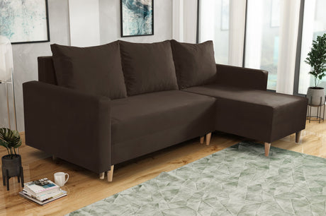 NEW! CORNER SOFA BED SNUGGY 222CM CHOICE OF 41 COLORS UNIVERSAL CORNER RIGHT/LEFT / FOAM