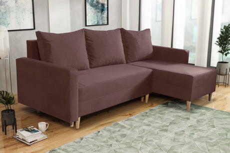 NEW! CORNER SOFA BED SNUGGY 222CM CHOICE OF 41 COLORS UNIVERSAL CORNER RIGHT/LEFT / FOAM