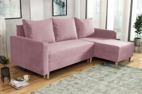 NEW! CORNER SOFA BED SNUGGY 222CM CHOICE OF 41 COLORS UNIVERSAL CORNER RIGHT/LEFT / FOAM