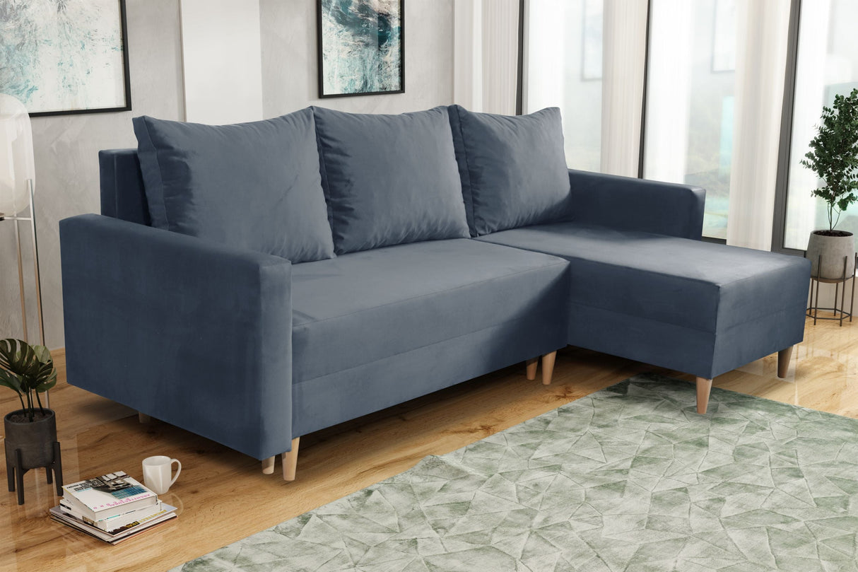 NEW! CORNER SOFA BED SNUGGY 222CM MANILA 20 UNIVERSAL CORNER RIGHT/LEFT / FOAM