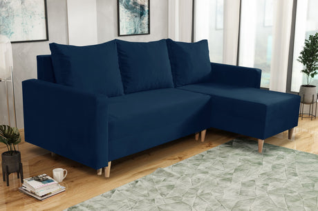 NEW! CORNER SOFA BED SNUGGY 222CM CHOICE OF 41 COLORS UNIVERSAL CORNER RIGHT/LEFT / FOAM