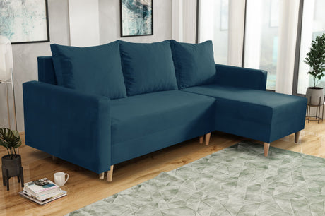 NEW! CORNER SOFA BED SNUGGY 222CM CHOICE OF 41 COLORS UNIVERSAL CORNER RIGHT/LEFT / FOAM