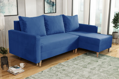 NEW! CORNER SOFA BED SNUGGY 222CM CHOICE OF 41 COLORS UNIVERSAL CORNER RIGHT/LEFT / FOAM