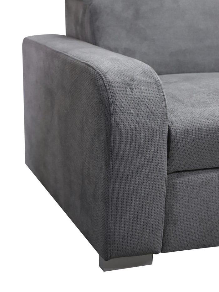 UNIVERSAL CORNER SOFA BED ASTEE 235CM ASTI15 EASY CLEAN FABRIC ADJUSTABLE HEADREST / SPRINGS + FOAM