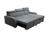 UNIVERSAL CORNER SOFA BED ASTEE 235CM ASTI27 EASY CLEAN FABRIC ADJUSTABLE HEADREST / SPRINGS + FOAM