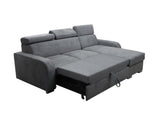 UNIVERSAL CORNER SOFA BED ASTEE 235CM ASTI13 EASY CLEAN FABRIC ADJUSTABLE HEADREST / SPRINGS + FOAM