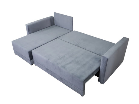 CORNER SOFA BED TEXAS 222CM UNIVERSAL RIGHT/LEFT CORNER CHOICE OF 15  COLORS / FOAM