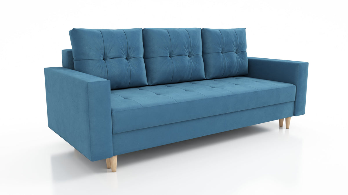 CANDY SOFA BEDS SET 3+2+1 / BONELL SPRINGS + FOAM / CHOICE OF MANY COLORS