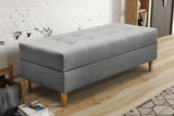 OTTOMAN STORAGE BOX 129X55CM MATCHING WITH SOFA BRIAN AND PALMO CHOICE OF COLORS